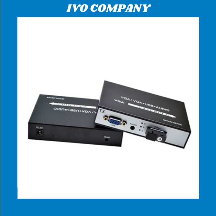 Cặp Converter Chuyển Đổi VGA Sang Cáp Quang 1080P