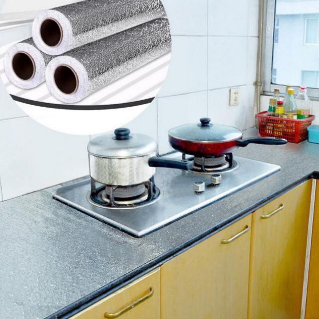 Cuộn giấy bạc dán bếp cách nhiệt 3 mét khổ 60cm M2T