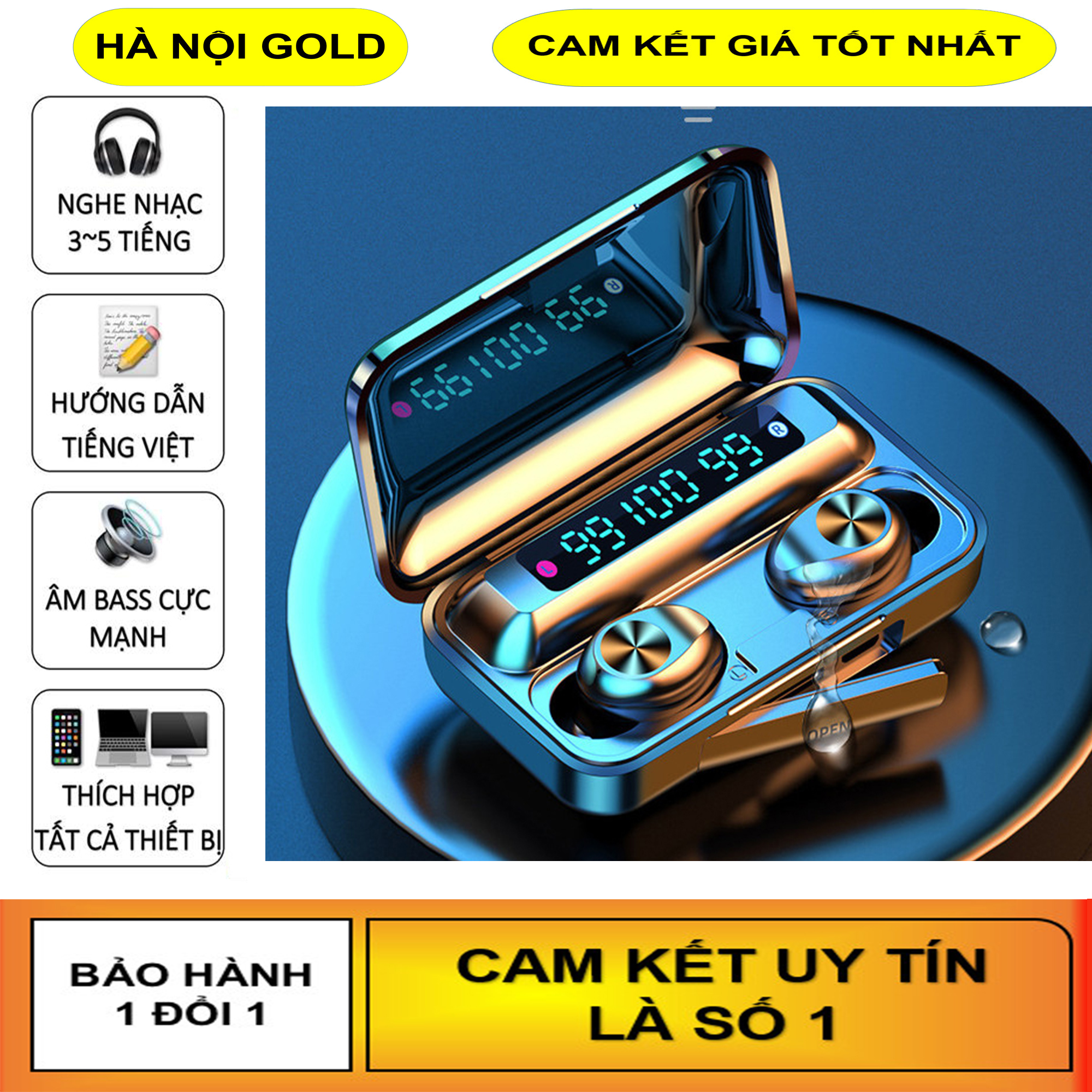 Tai nghe bluetooth, Tai nghe khong day, Tai nghe Amoi...