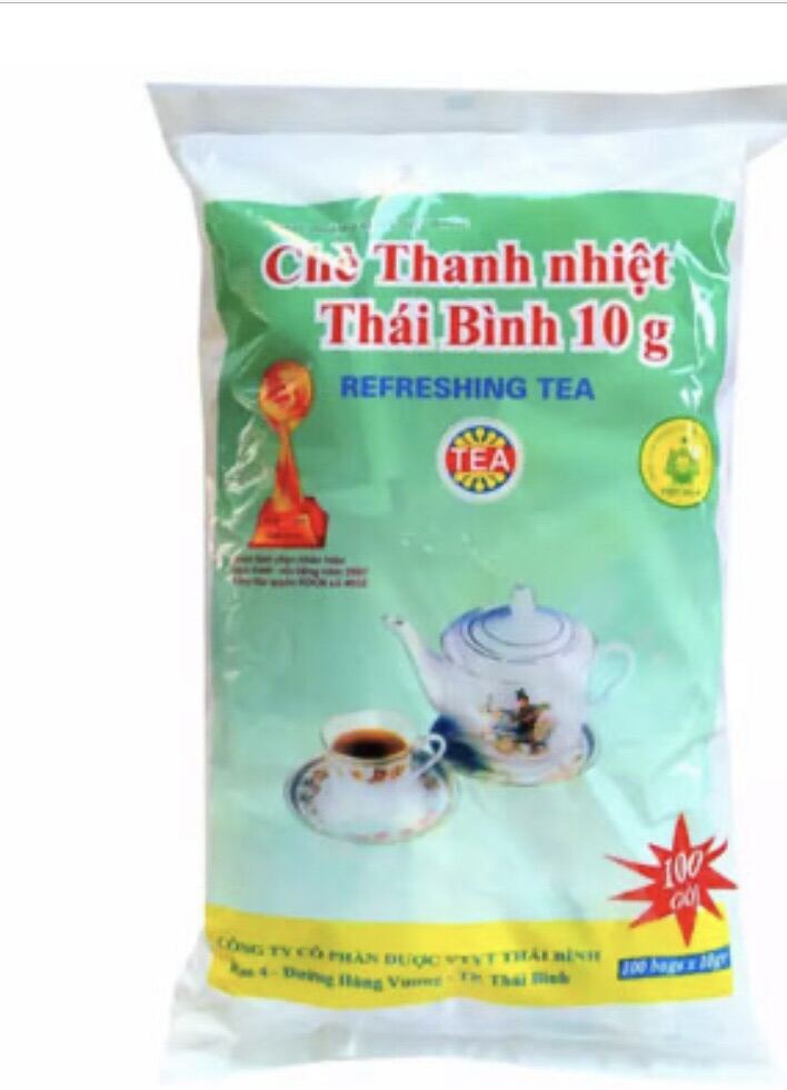 Chè thanh nhiệt thái bình 10g. Bịch 100 gói .