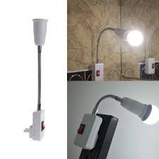 đuôi đèn uốn dẻo 360 độ có công tắc 30cm