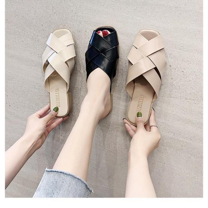 Dép nữ quai đan chéo thời trang