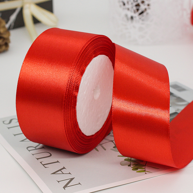 (Sỉ cuộn 22 mét) Ruy băng lụa satin bản rộng 4cm loại đẹp