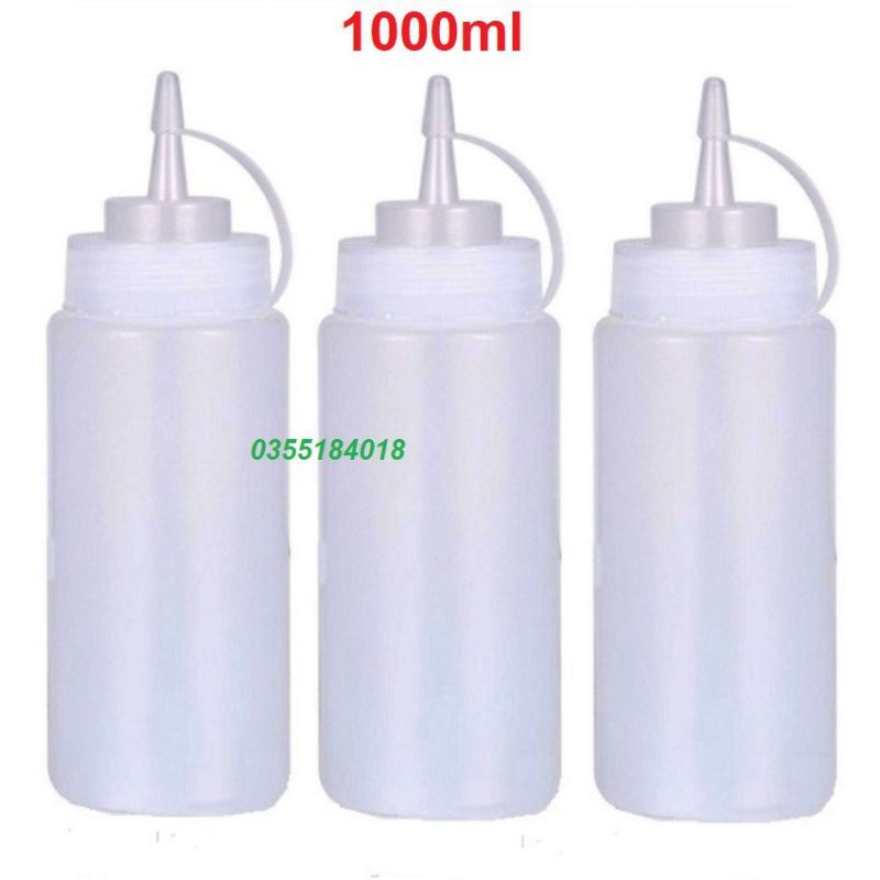 Bình bóp tương ớt Bình đựng sữa đặc, đường nước, siro