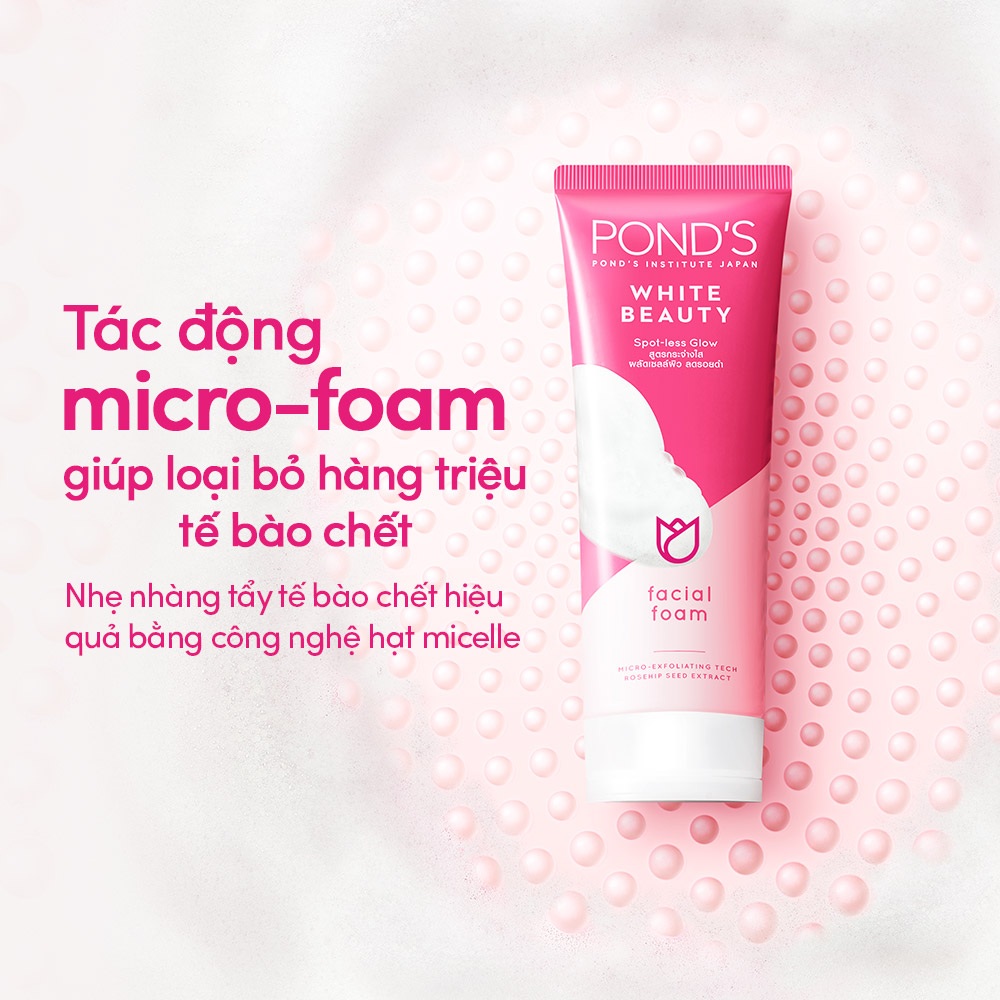 Sữa Rửa Mặt Ponds Bright Beauty 50g trắng da