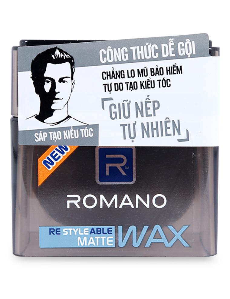 [HCM]Romano - Sáp ( Wax ) Tạo kiểu tóc tự nhiên Matte 68 gr
