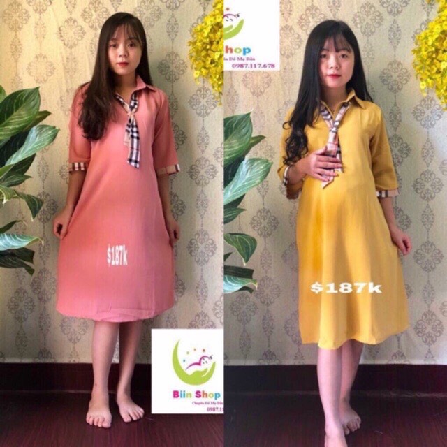 Váy bầu thu thiết kế chất đẹp