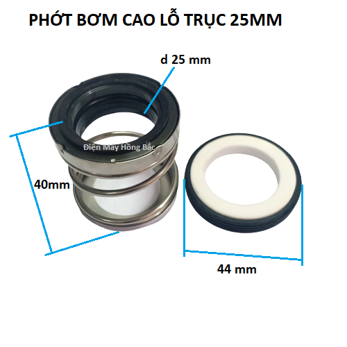 Phớt bơm nước lò xo cao trục 22mm đến 26mm