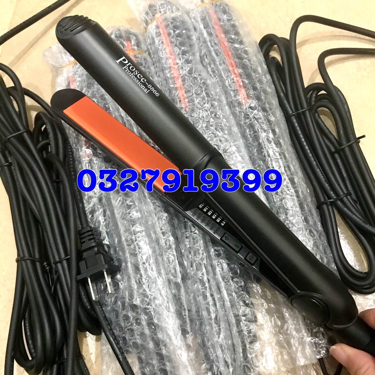 Prosee Máy Duỗi Tóc Prosee 8866 Hàn Quốc Bản Nhỏ 2.5cm Chất Liệu Ceramic Chống Dính 5 Nhiệt Độ 140-220°C Tiện Dụng Gọn Nhẹ