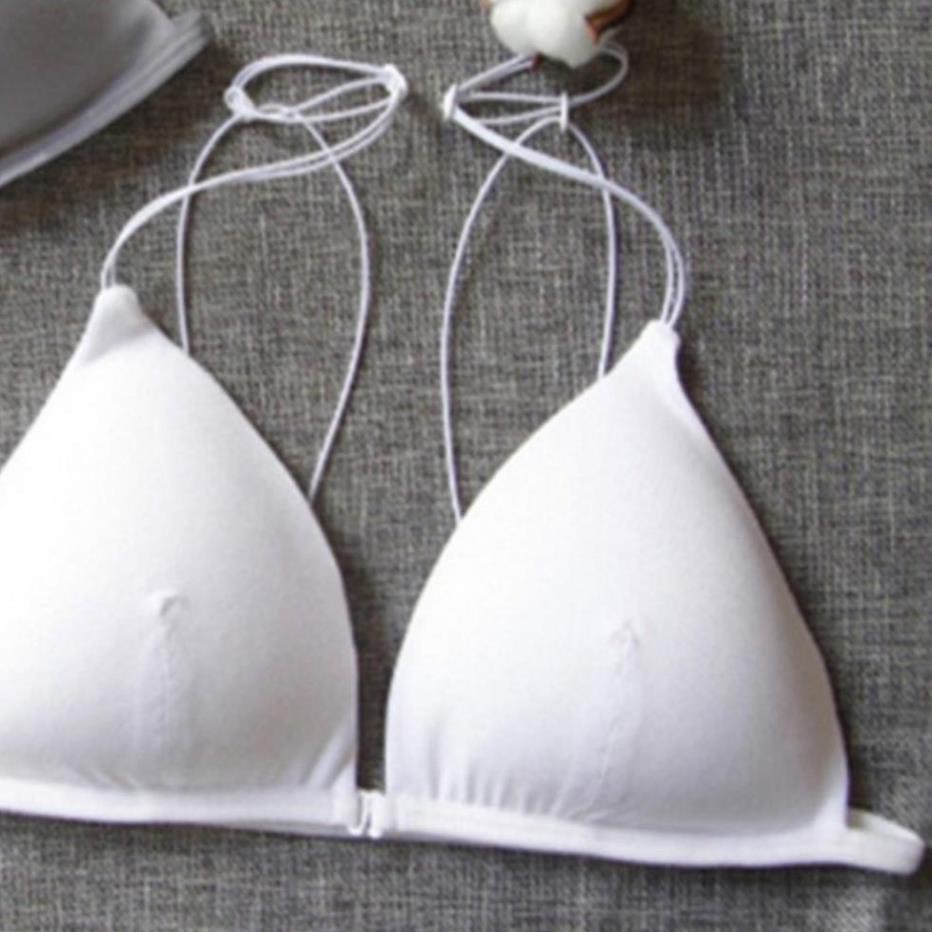 Bra Cotton Dây Mảnh [ ZOZO 8010] Áo Bra Mút Mỏng Đẹp