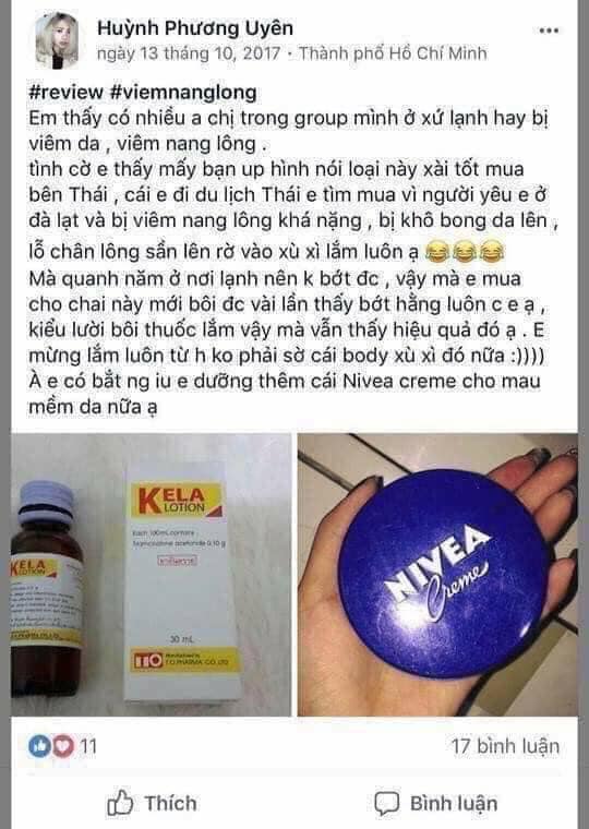 KELA LOTION THÁI LAN - xóa viêm lỗ chân lông