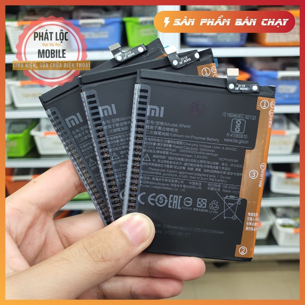 Pin redmi note 8, dung lượng 4000mah, mã pin bn46,