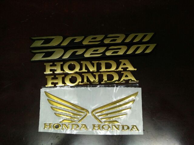 Bộ tem xe honda dream mạ vàng hàng nhập Thái Lan