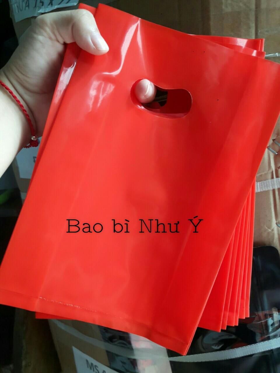[HCM]1KG (SIZE 15X23 MÀU ĐỎ ( TÚI NILON PE BÓNG DẺO DAI