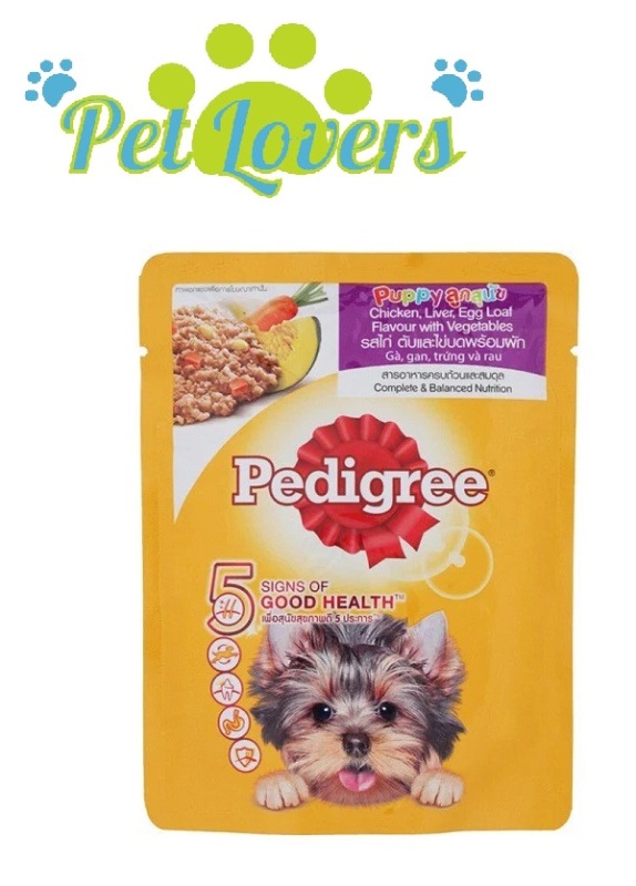 Pedigree - Thức ăn pate cho chó con vị gan, trứng và rau 80g