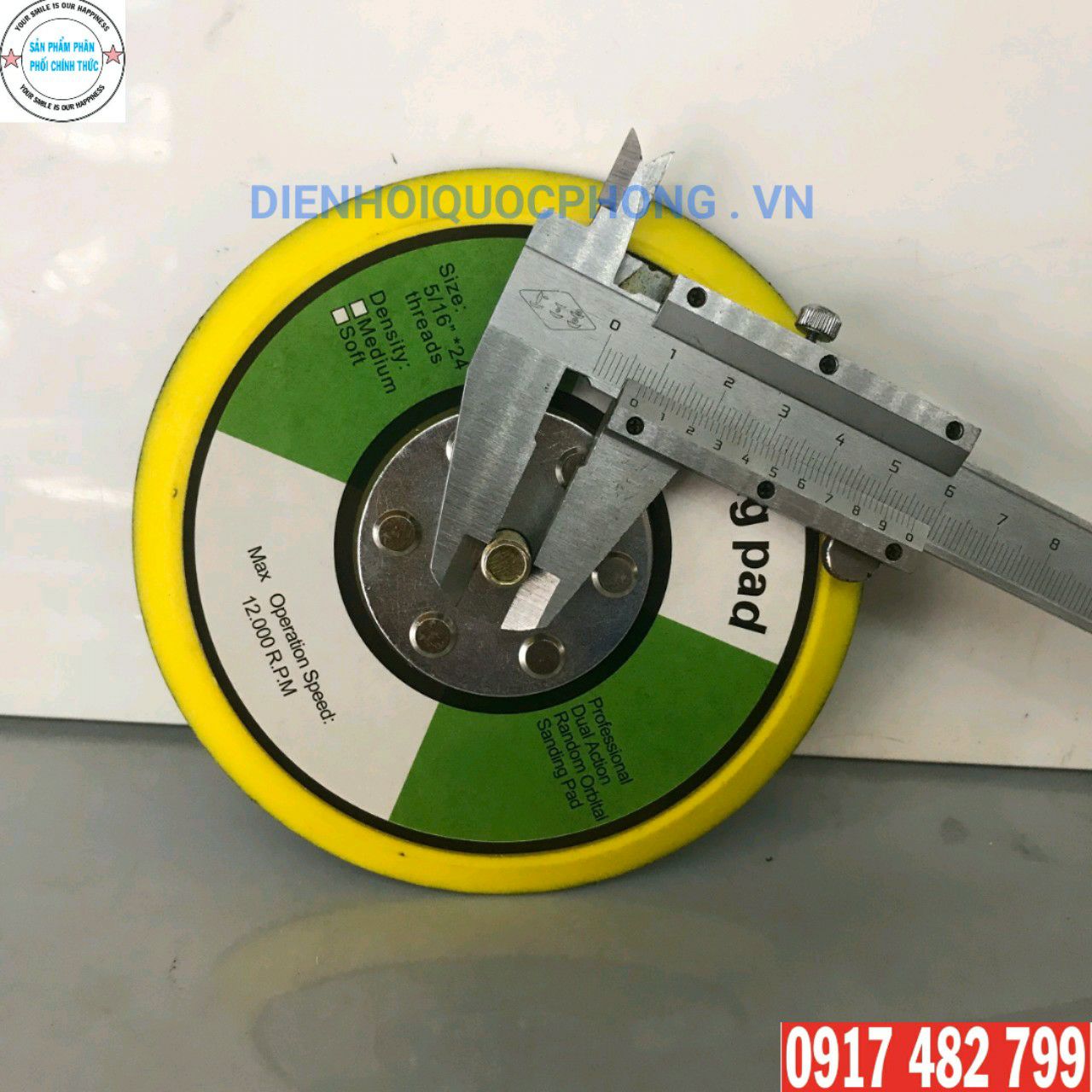 [HCM]ĐẾ CHÀ NHÁM HƠI 5 INH 125mm