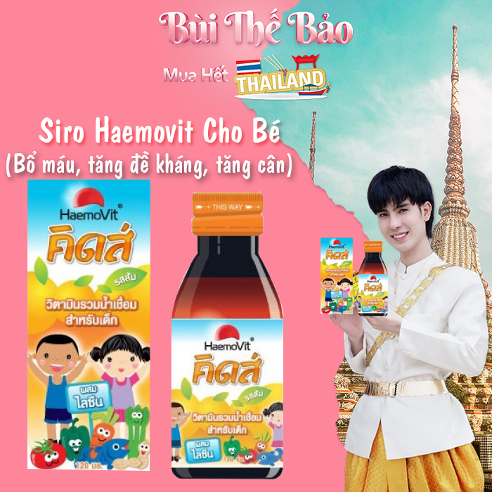 Siro bổ máu tăng cân haemovit cho bé