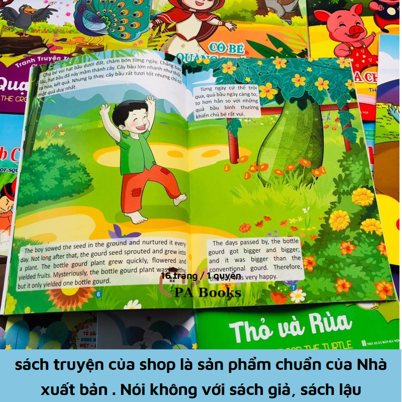 Combo 20 Quyển Truyện Tranh Cổ Tích Song Ngữ Cho Bé - Quét Mã QR Code Nghe Đọc Truyện Bằng Tiếng Việt