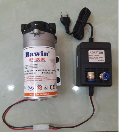 Máy phun sương làm mát Đài Loan Hawin HP-2000 co nguồn và răng