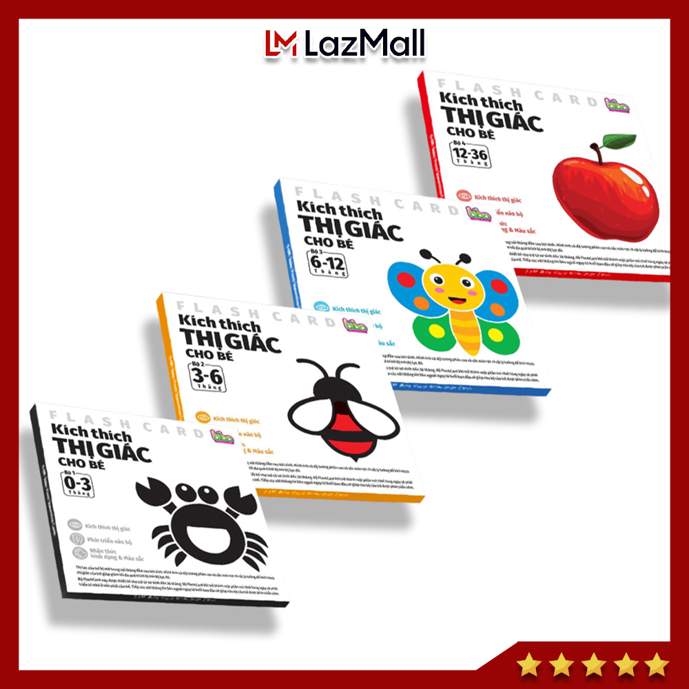  Bộ thẻ gấp kích thích thị giác cho bé