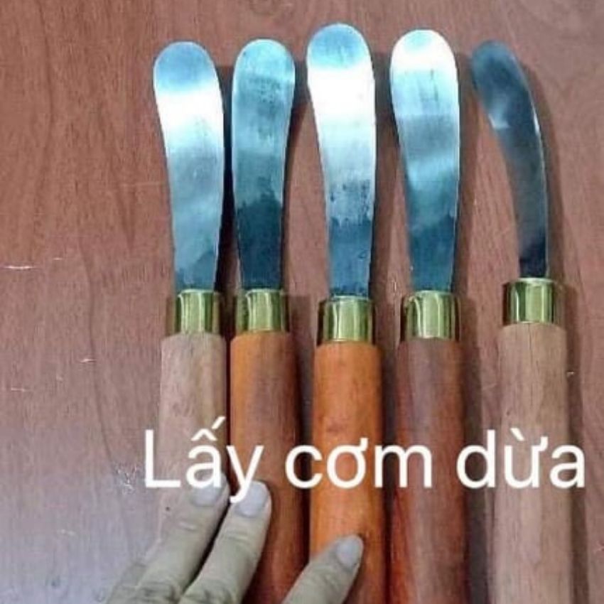 dao lấy cơm dừa (bộ chặt-gọt-lấy cơm dừa) siêu tiện lợi