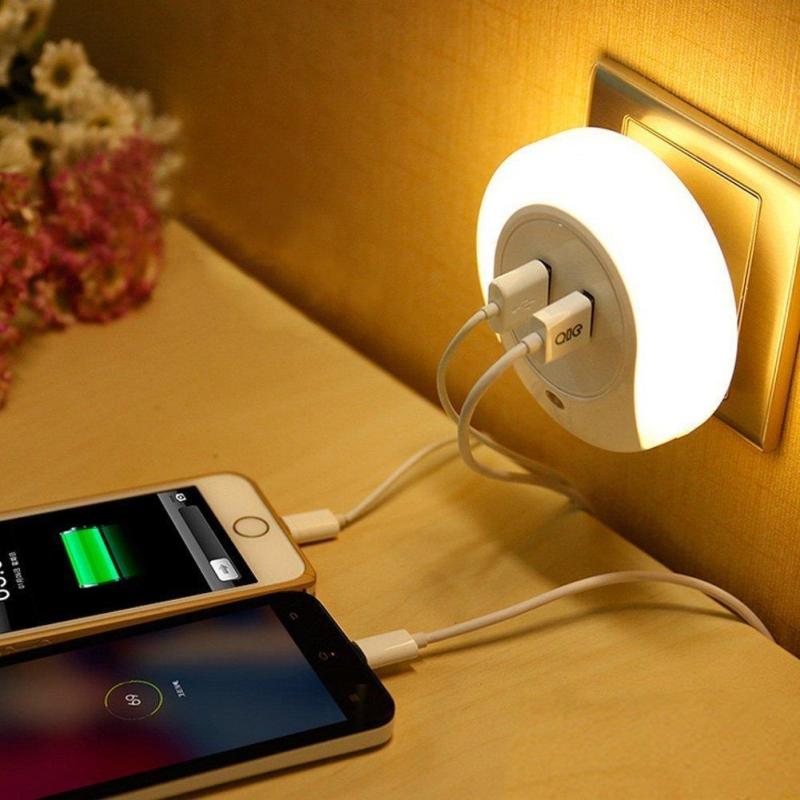 Bảng giá Đèn ngủ cảm ứng kiêm sạc Usb