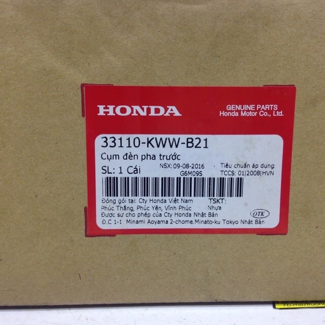 Pha đèn trước xe Wave S110 hãng Honda