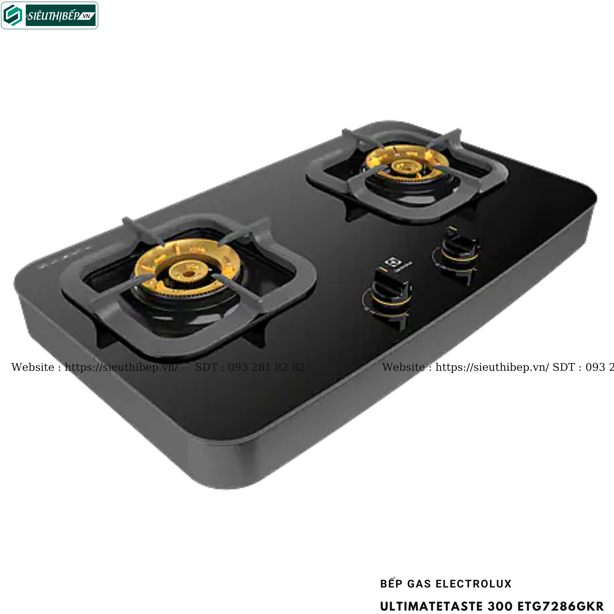 Electrolux etg7286gkr gas hob dual display 99%-auto gas shutdown utility quick cook head
