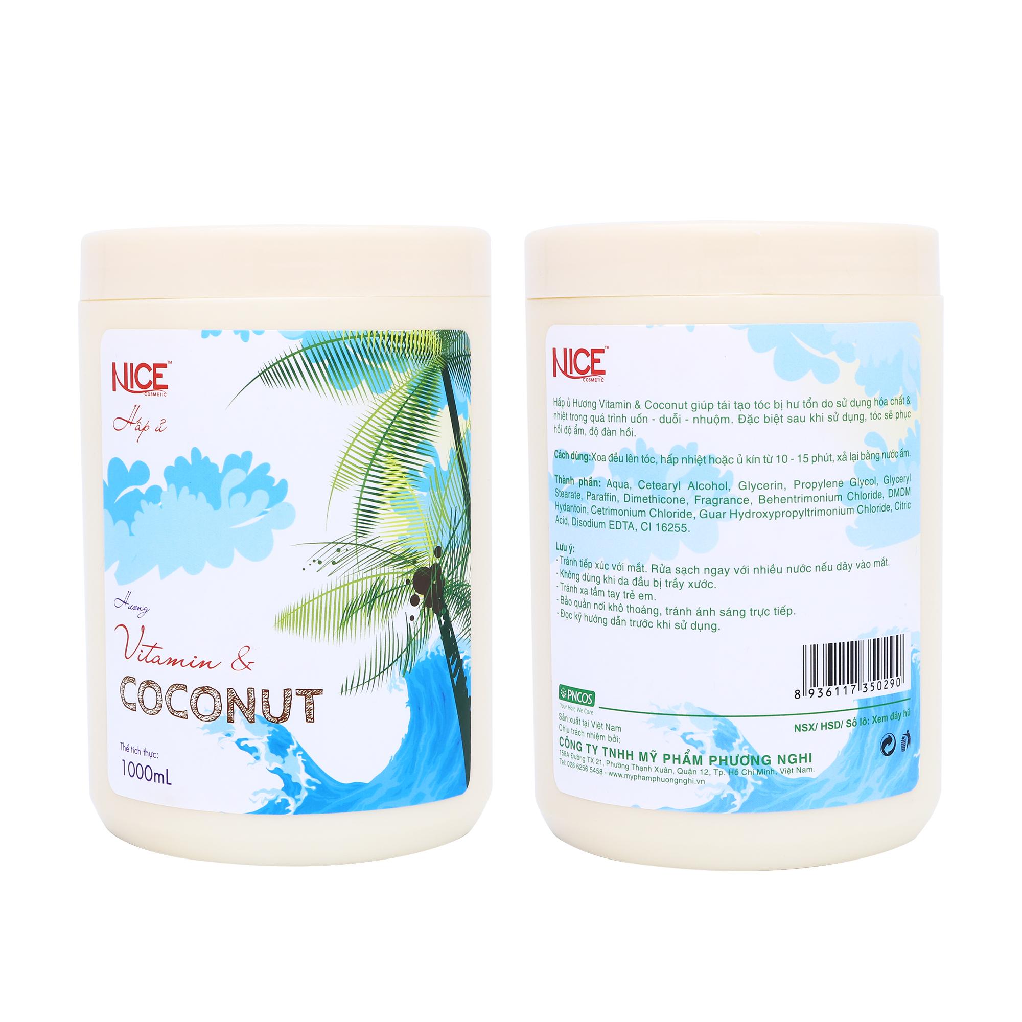 Hấp Ủ Tóc Tinh Dầu Dừa Nice 1000ml