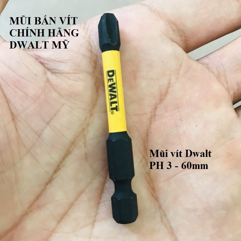 Mũi bắn vít dwalt nhập dài 6cm - ph3