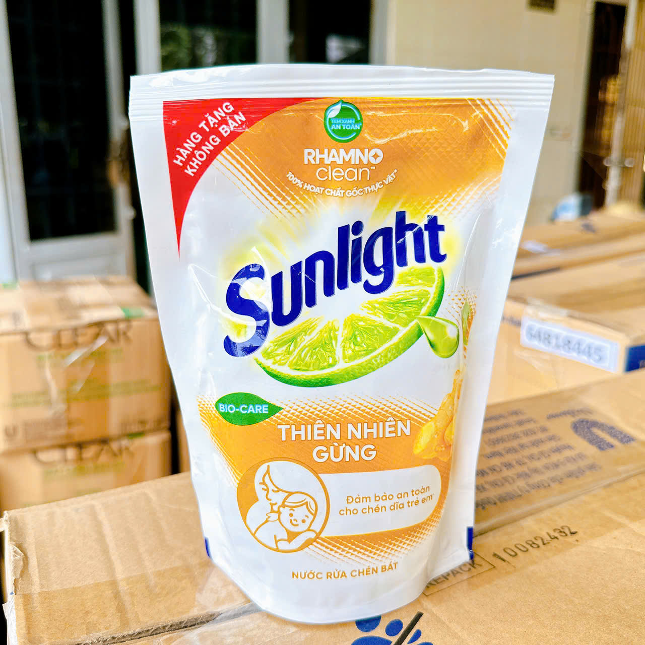 5 bịch Nước rửa chén Sunlight 200g/bịch (Hàng tặng) = 1kg