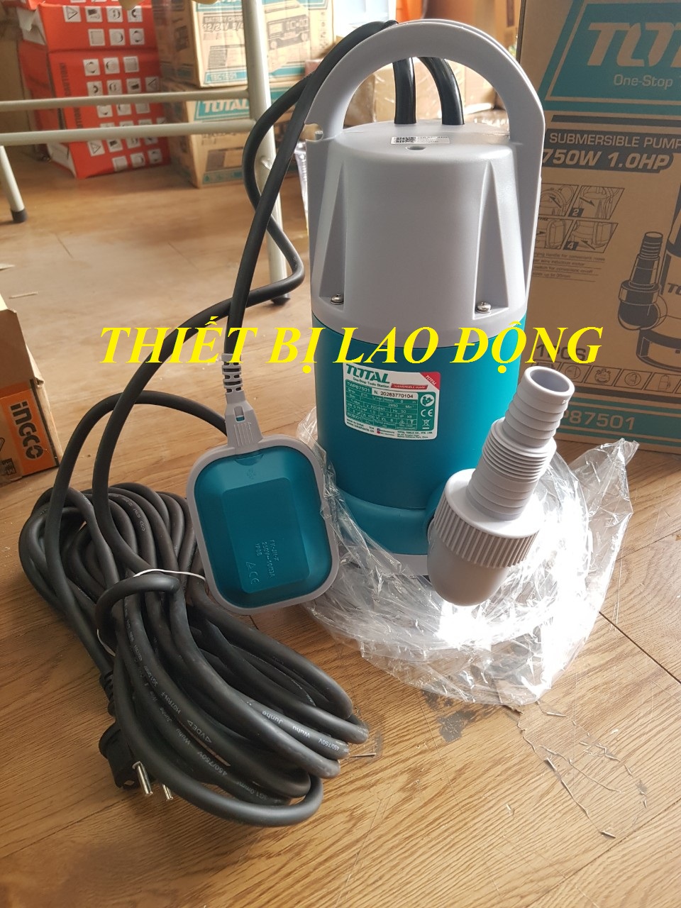 750W (1HP) MÁY BƠM CHÌM NƯỚC THẢI TOTAL TWP87506