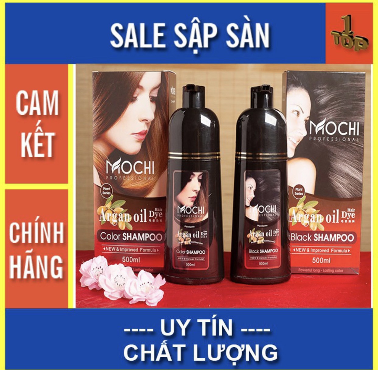 ( Sale sập sàn) Dầu gội phủ bạc Mochi chính hãng