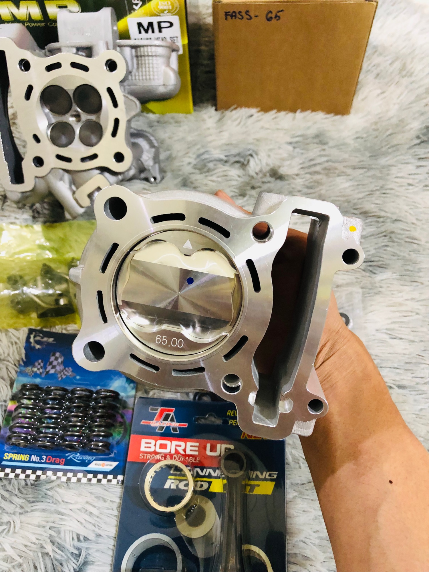 Combo đầu lòng 65zz đủ đồ dành cho xe Ex135. Nhẹ Bền. Yêu Thích ❤️❤️❤️