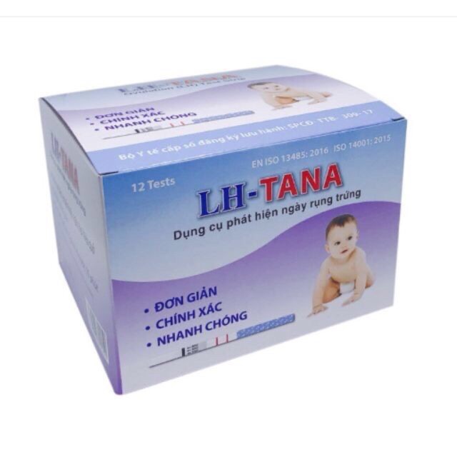 Combo 12 Que Thử Rụng Trứng Ovulation (Lh) Test Strip