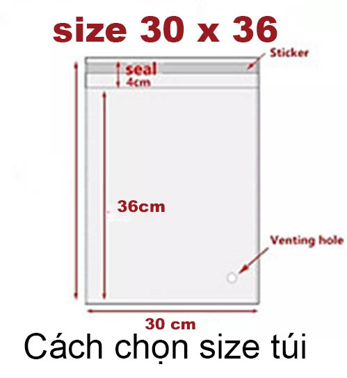 100g (100 gram) Túi OPP dán miệng bóng kính đựng đồ thông dụng (tùy chọn size)