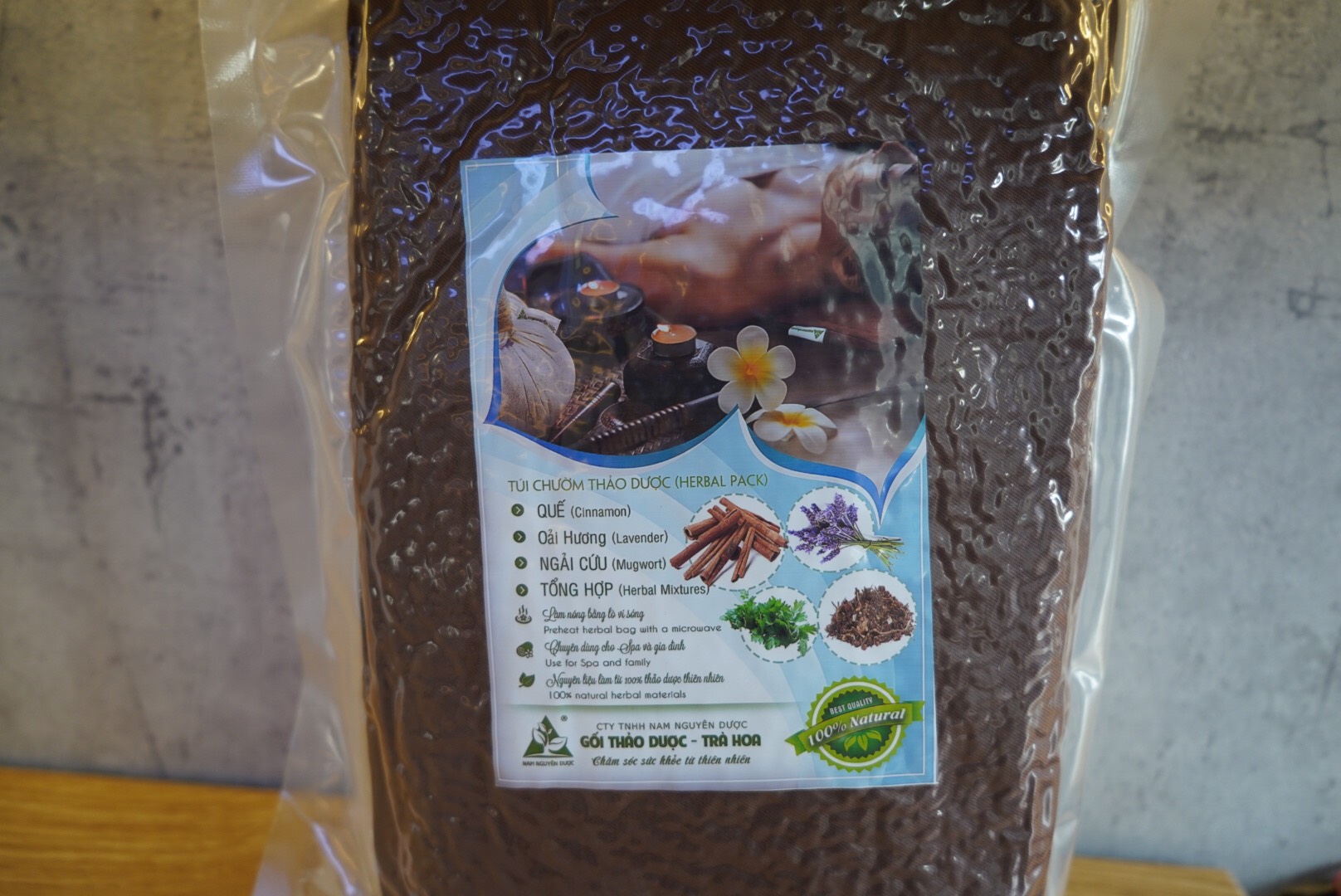 Gối Chườm Nóng Thảo Dược Quế (Cổ Gáy) 1kg