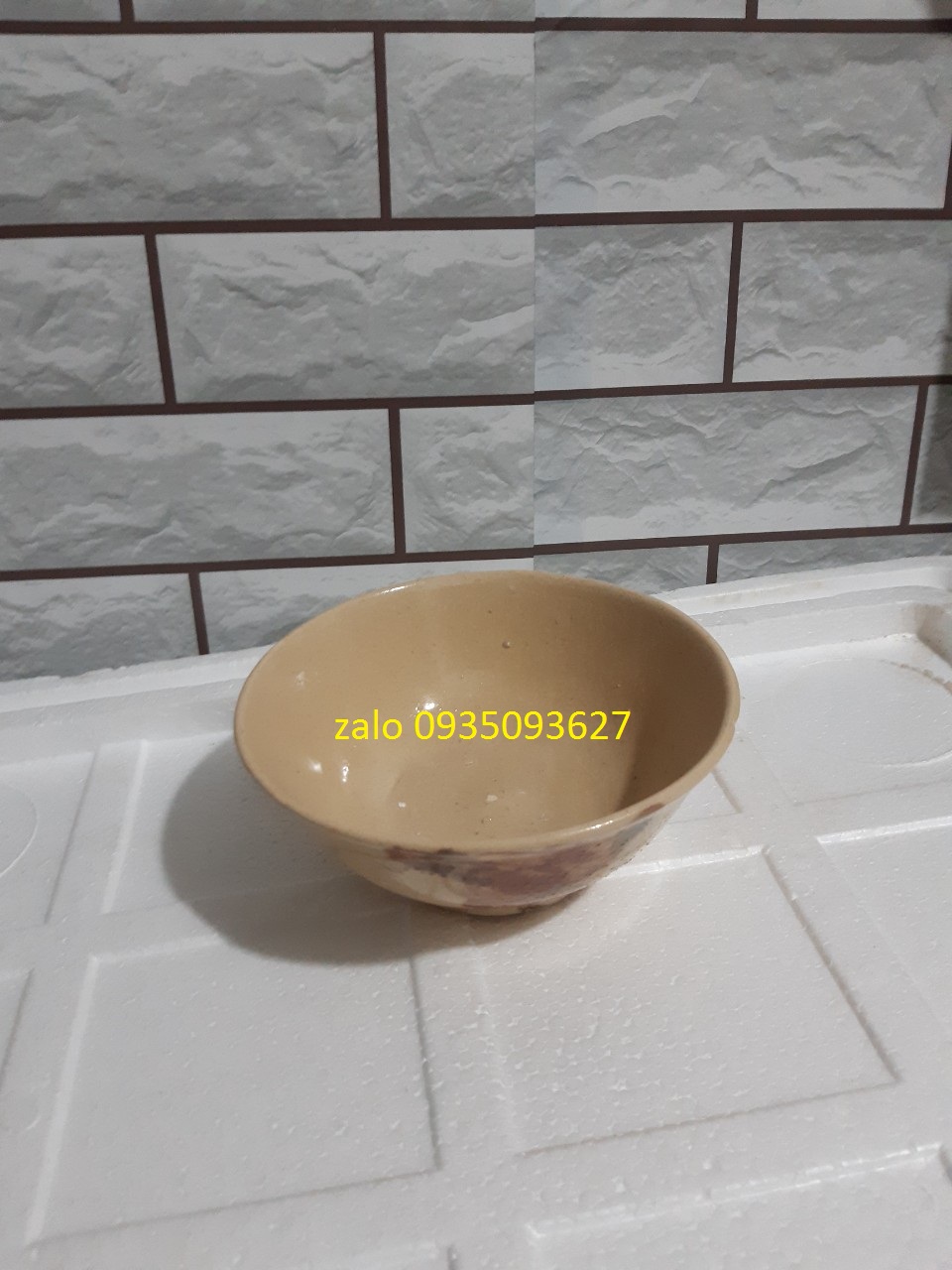 [HCM]Tô xưa 18 cm hoa huệ lớn
