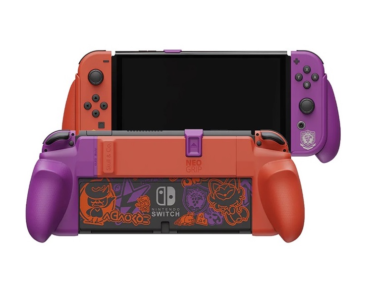 Ốp Lưng Grip Case Oled & túi Maxcarry Oled hãng Skull & Co cho Nintendo Switch Oled