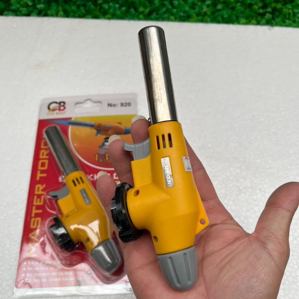 Đầu khò gas mini Đánh Lửa Tự Động - Đầu khò bình gas mini Đánh Lửa Tự Động 920 Vàng-