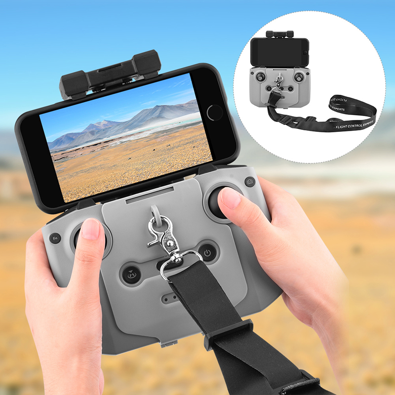 Coolmanloveit Remote Control Buckle Bracket w/ Adjustable Lanyard Holder Strap For Mavic Air 2
