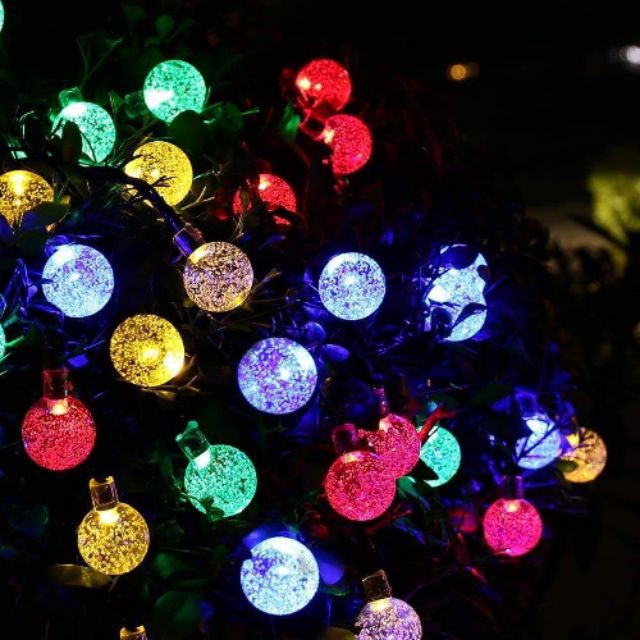 Dây Đèn Trang Trí LED Cherry Ball Bi Bọt 10m 80 Bóng