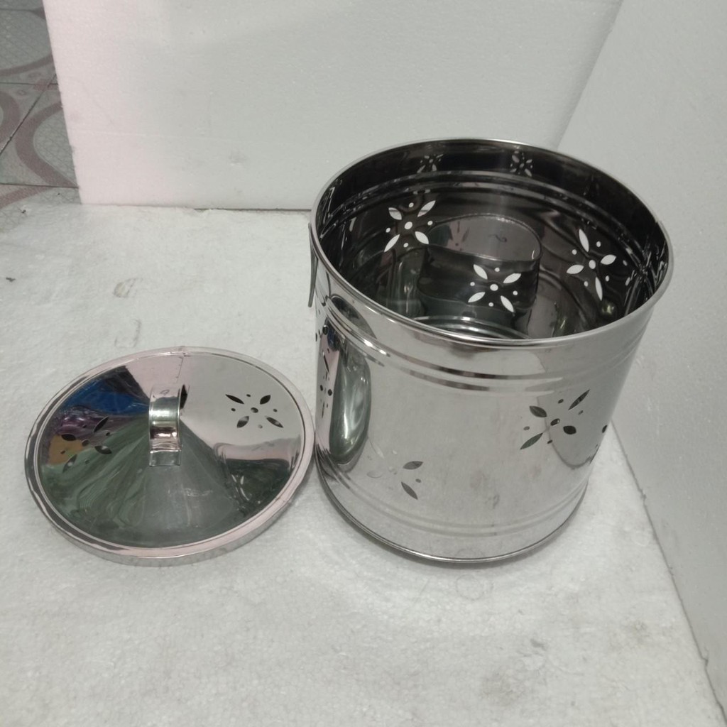 [HCM]Thùng Đốt Giấy Tiền (Hoá Vàng) Inox