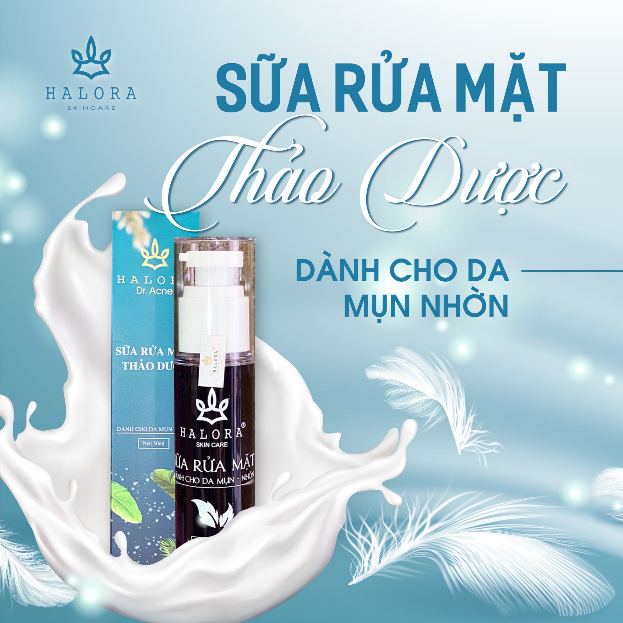[HCM]SỮA RỬA MẶT KIỀM DẦU HALORA