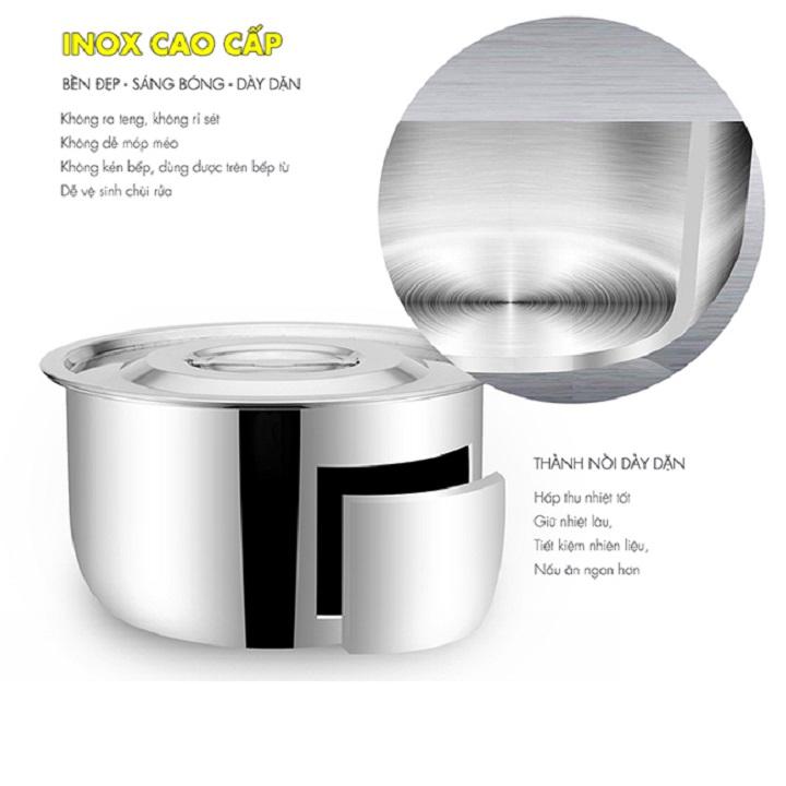 [HCM]Bộ 5 nồi inox mishio