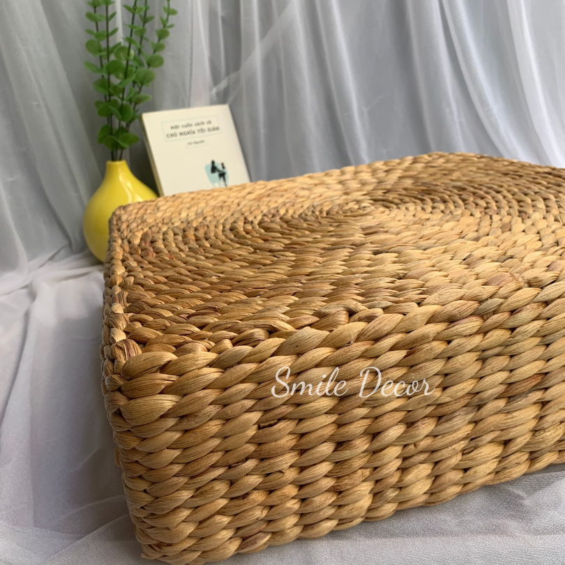 Square hyacinth cushion vintage style for home decor