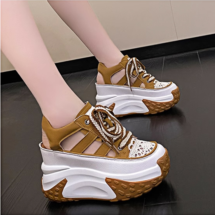 Giày Đế Cao Hở Gót 10cm PS690-1317