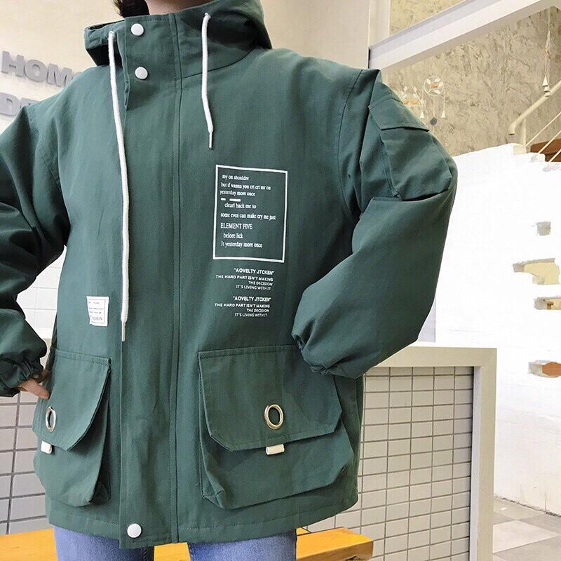 ÁO KHOÁC KAKI NỮ FORM RỘNG MỚI NHẤT