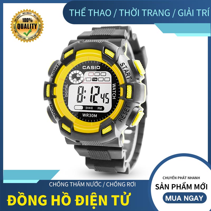 Đồng hồ nam chạy full chức năng dáng thể thao đồng hồ điện tử thời trang cá tính chống nước