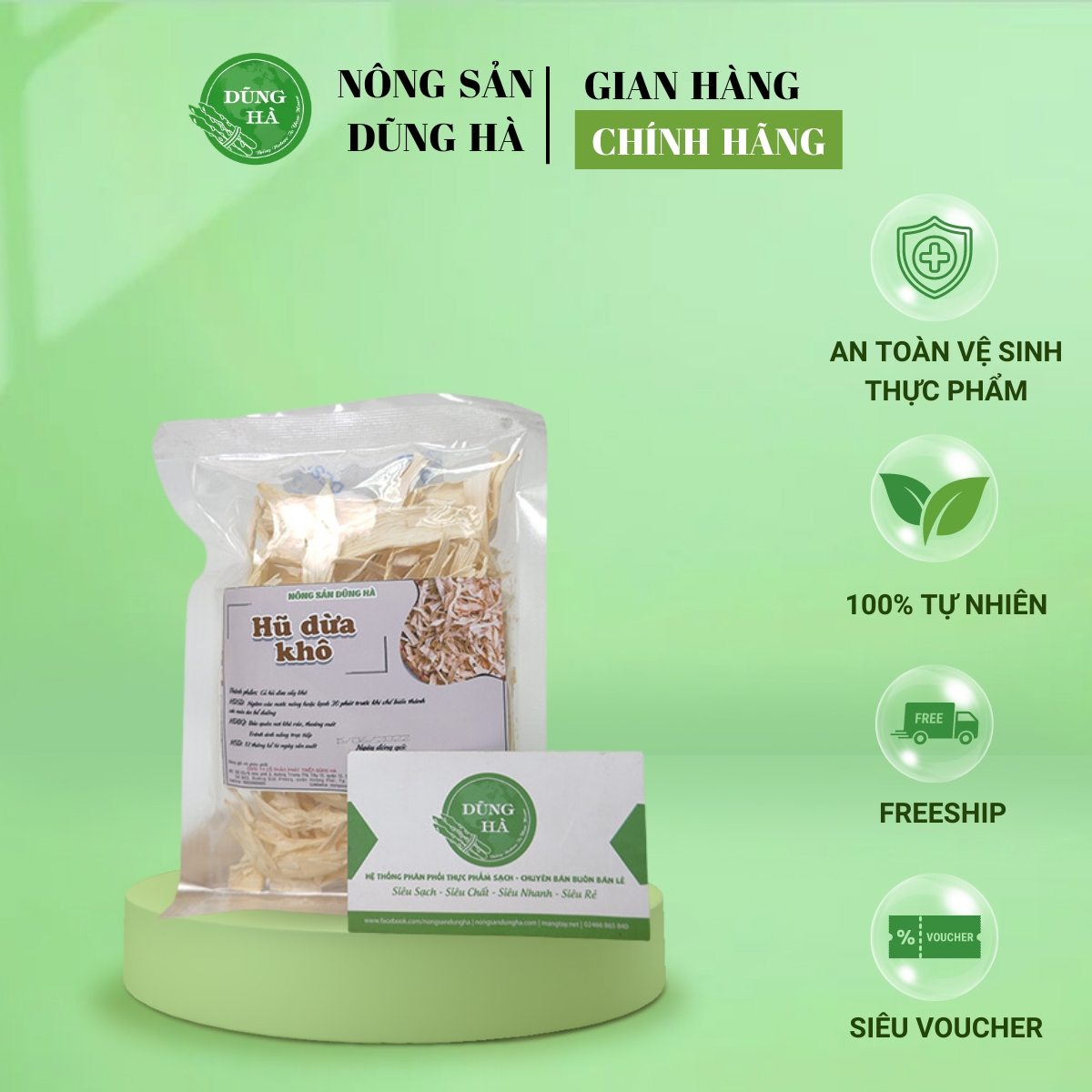Củ hũ dừa khô đặc sản bến tre loại 1 thượng hạng